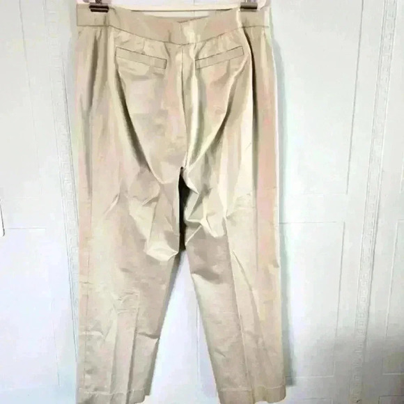 Silky Wide Leg Off-White Cotton Pant Size 14 EUC - Picture 2 of 11